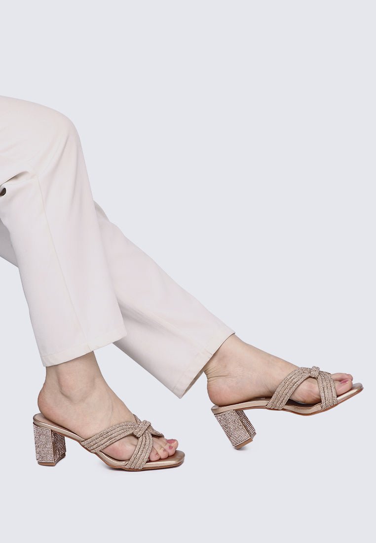 Suri Comfy Heels In Rose GoldHeels - myballerine