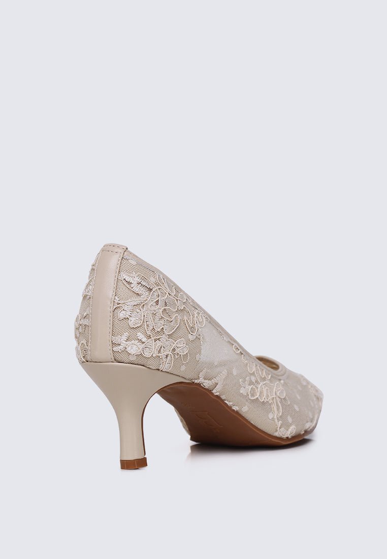 Sylvara Comfy Heels In AlmondHeels - myballerine