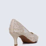 Sylvara Comfy Heels In AlmondHeels - myballerine