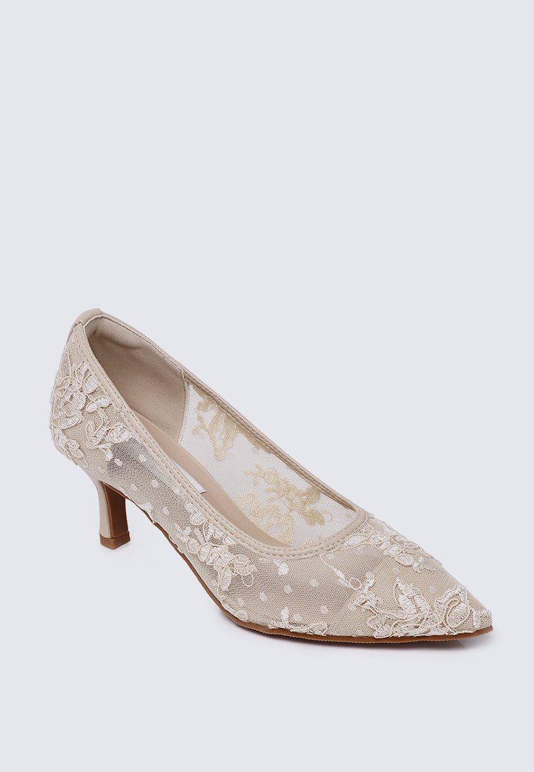 Sylvara Comfy Heels In AlmondHeels - myballerine