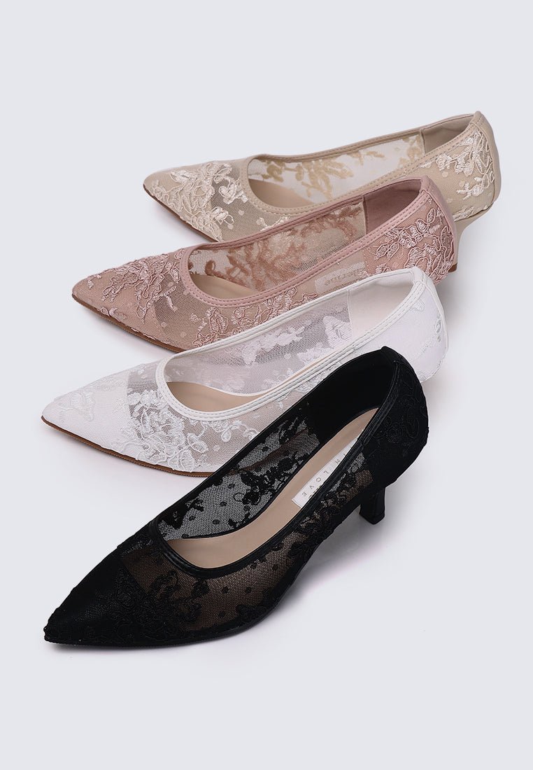 Sylvara Comfy Heels In AlmondHeels - myballerine