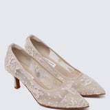 Sylvara Comfy Heels In AlmondHeels - myballerine