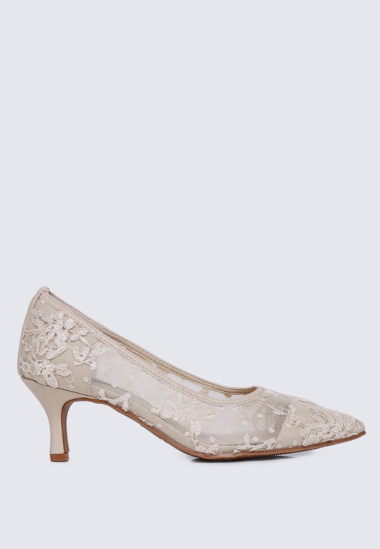 Sylvara Comfy Heels In AlmondHeels - myballerine