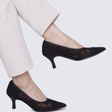 Sylvara Comfy Heels In BlackHeels - myballerine
