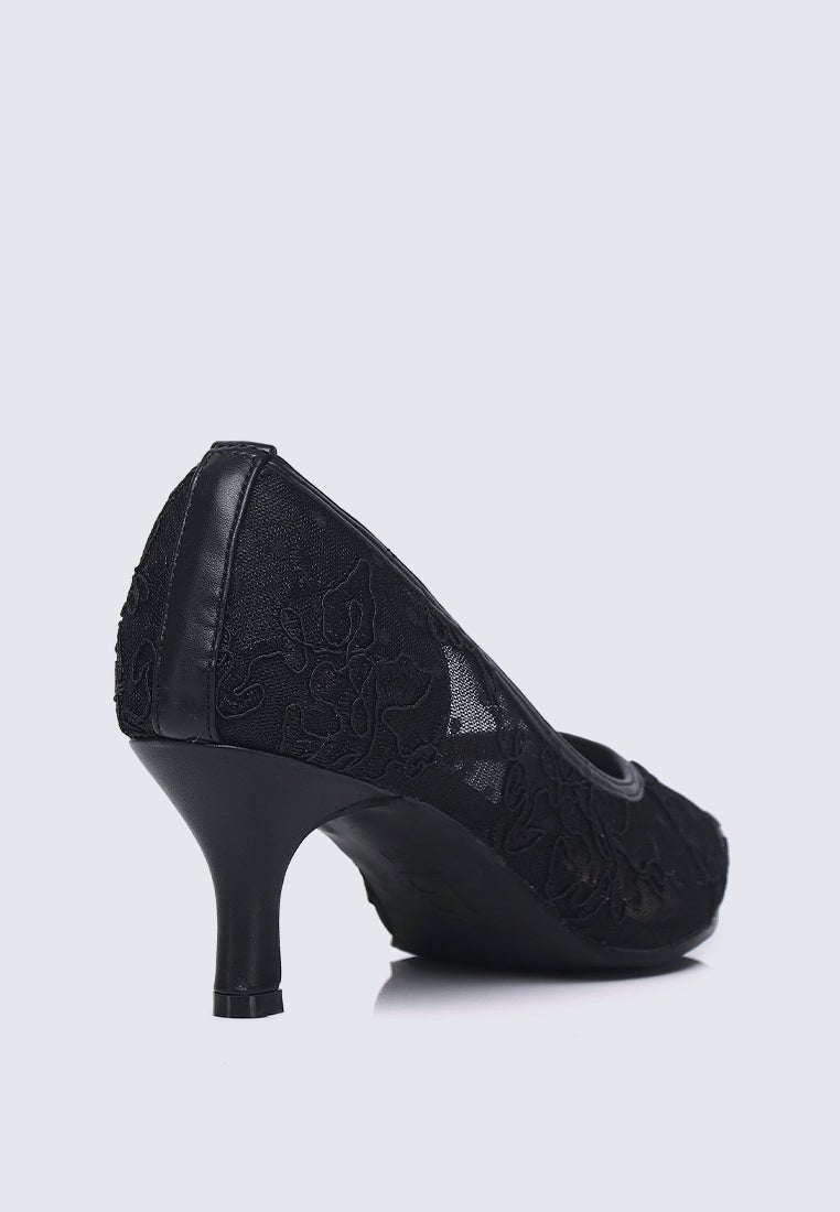 Sylvara Comfy Heels In BlackHeels - myballerine