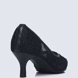 Sylvara Comfy Heels In BlackHeels - myballerine
