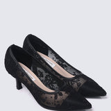 Sylvara Comfy Heels In BlackHeels - myballerine