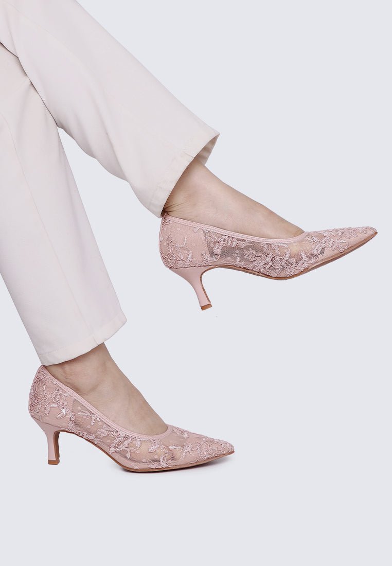 Sylvara Comfy Heels In PinkHeels - myballerine