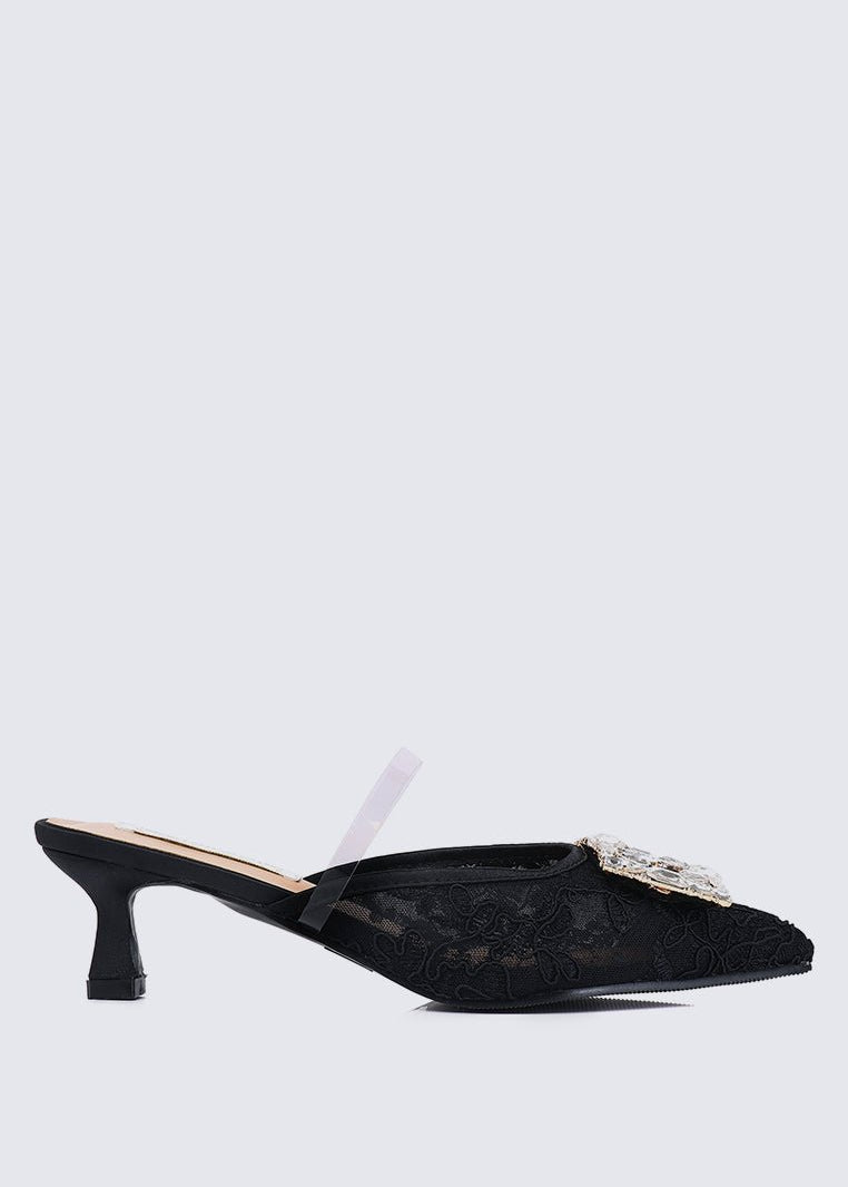 Sylvia Comfy Heels In BlackShoes - myballerine