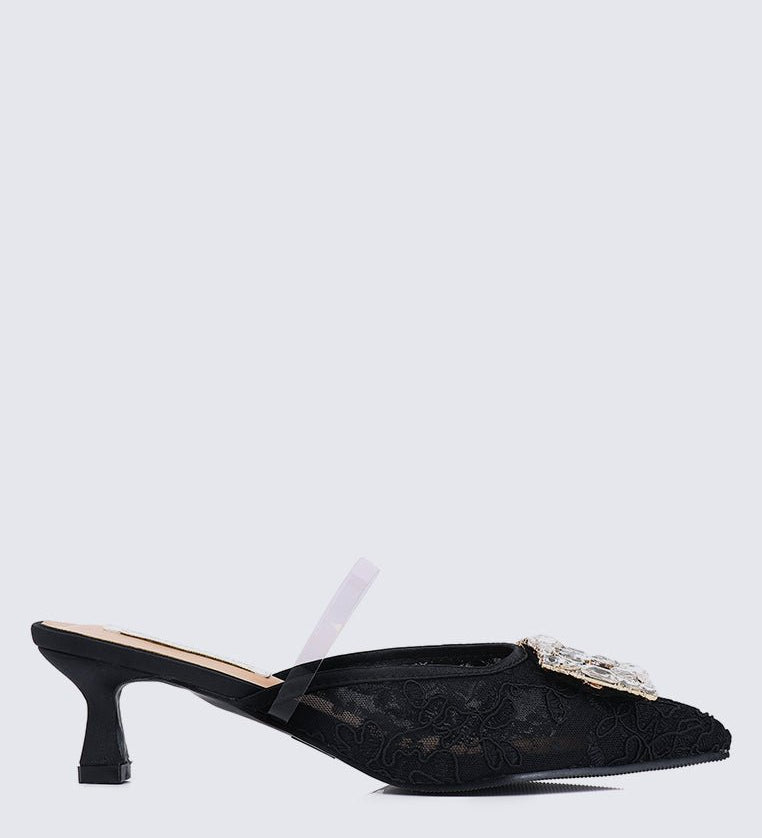 Sylvia Comfy Heels In BlackShoes - myballerine