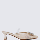 Sylvia Comfy Heels In NudeShoes - myballerine