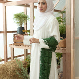 Teratai Selendang Premium Scarves In GreenSelendang - myballerine