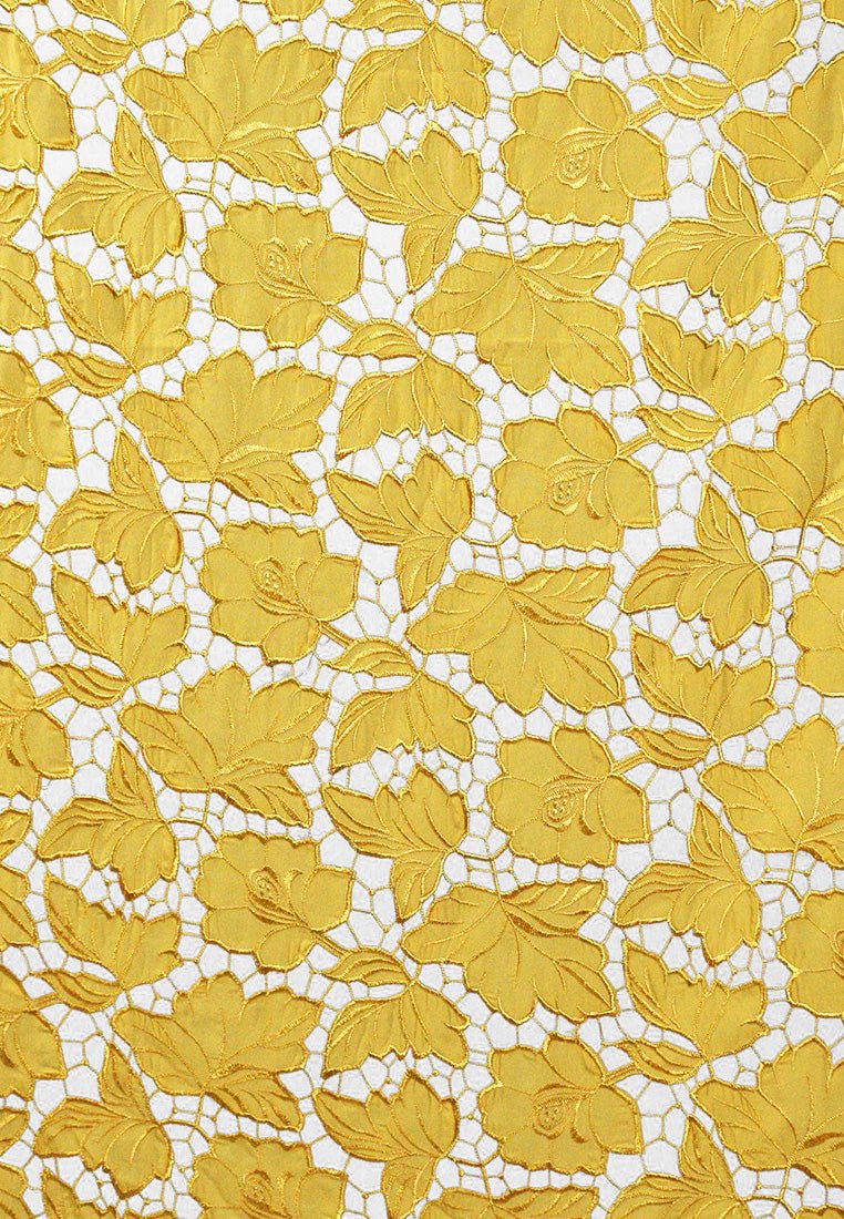 Teratai Selendang Premium Scarves In YellowSelendang - myballerine