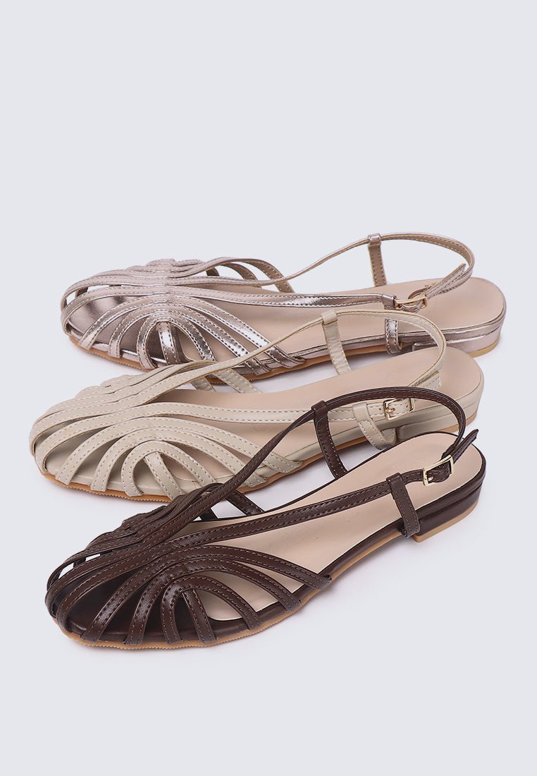 Terra Comfy Sandals In AlmondSandals - myballerine