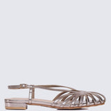 Terra Comfy Sandals In Rose GoldSandals - myballerine