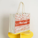 The Good Old Days Printed Tote Bag In BeigeBags - myballerine