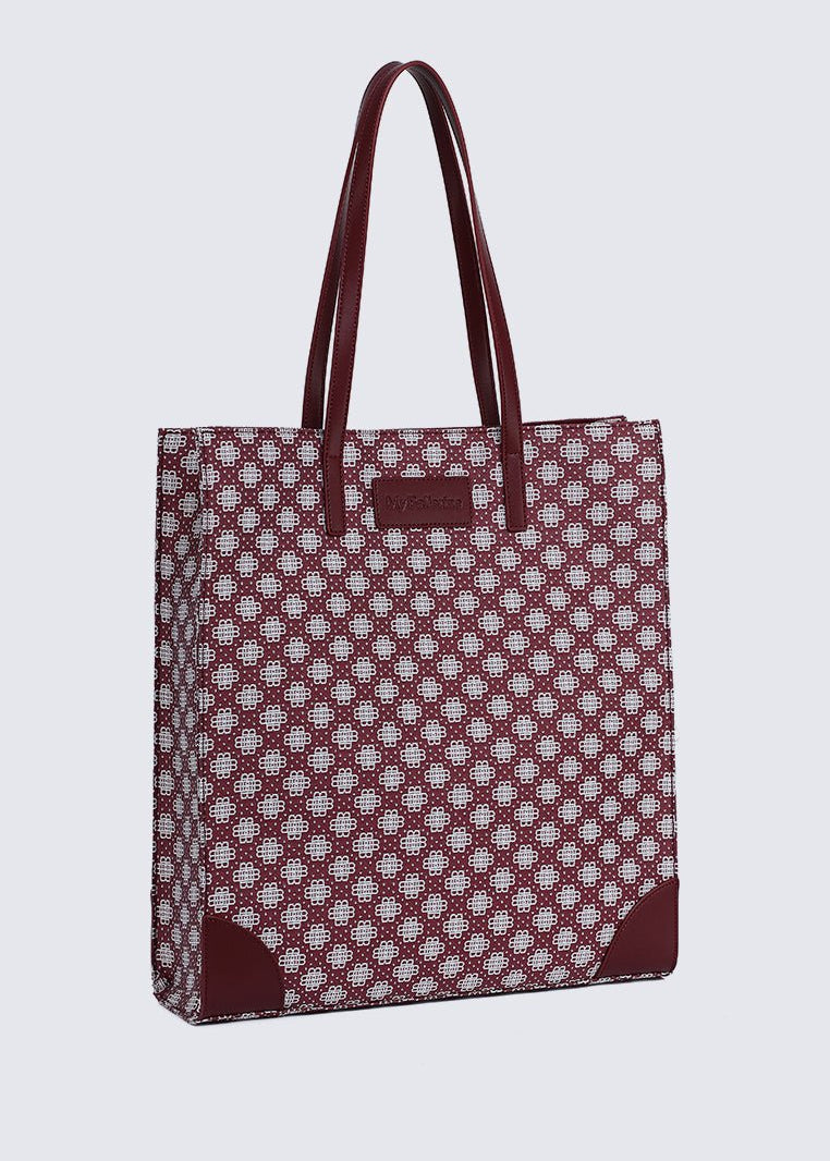Tiara Tote Bag In MaroonBags - myballerine