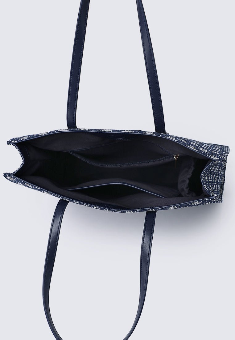 Tiara Tote Bag In NavyBags - myballerine