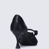 Timeless Blossoms Comfy Pumps In BlackShoes - myballerine