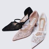 Timeless Blossoms Comfy Pumps In BlackShoes - myballerine