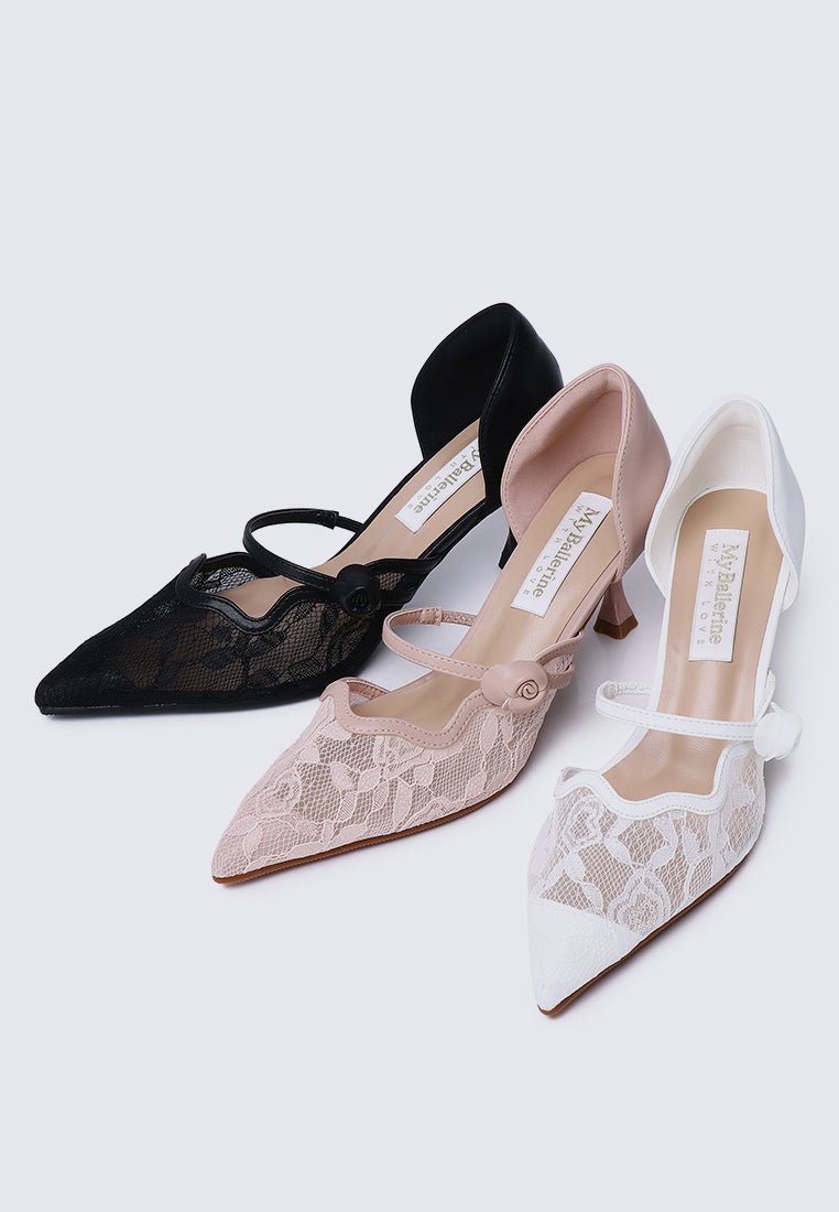 Timeless Blossoms Comfy Pumps In IvoryPumps - myballerine