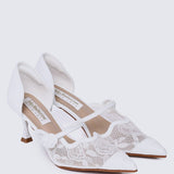 Timeless Blossoms Comfy Pumps In IvoryPumps - myballerine