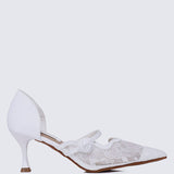 Timeless Blossoms Comfy Pumps In IvoryPumps - myballerine