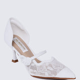 Timeless Blossoms Comfy Pumps In IvoryShoes - myballerine