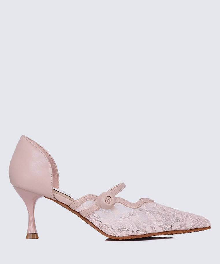Timeless Blossoms Comfy Pumps In PinkShoes - myballerine