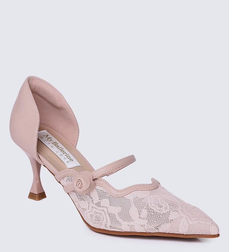 Timeless Blossoms Comfy Pumps In PinkShoes - myballerine