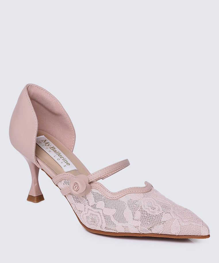 Timeless Blossoms Comfy Pumps In PinkShoes - myballerine