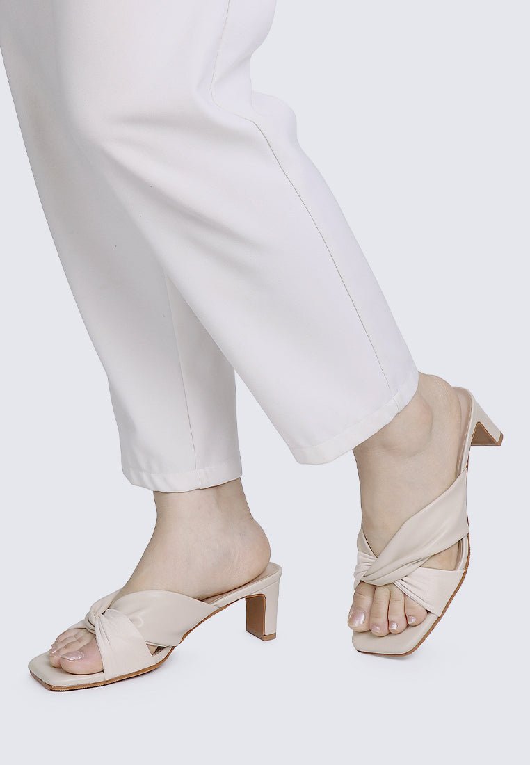 Tiramisu Comfy Heels In BeigeHeels - myballerine