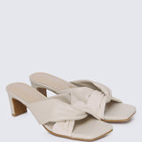 Tiramisu Comfy Heels In BeigeHeels - myballerine