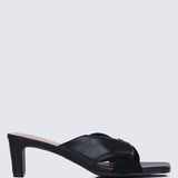 Tiramisu Comfy Heels In BlackHeels - myballerine