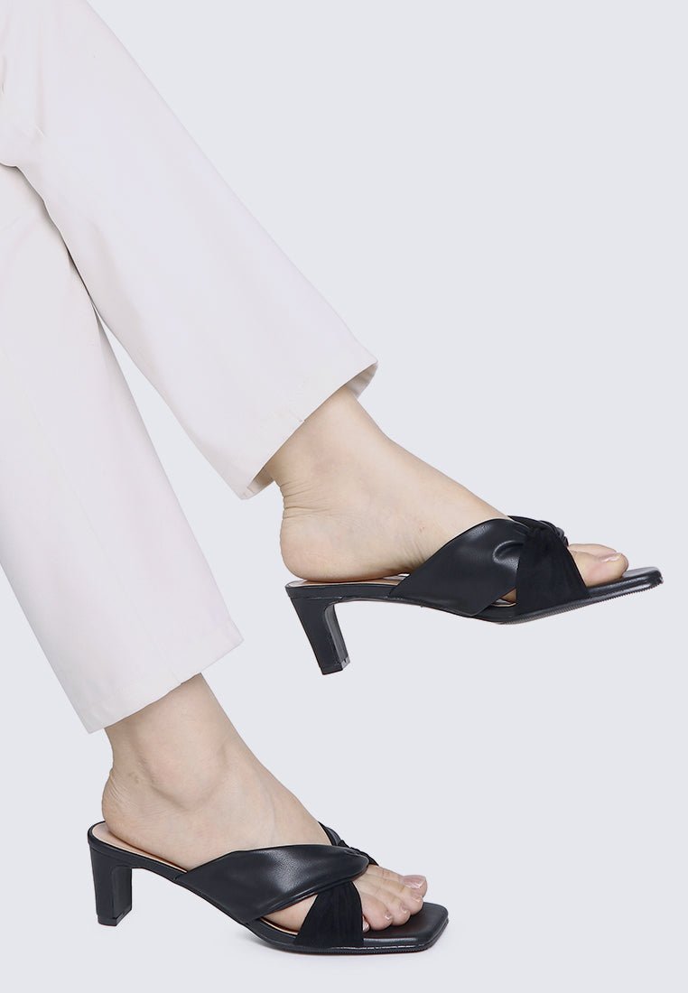 Tiramisu Comfy Heels In BlackHeels - myballerine