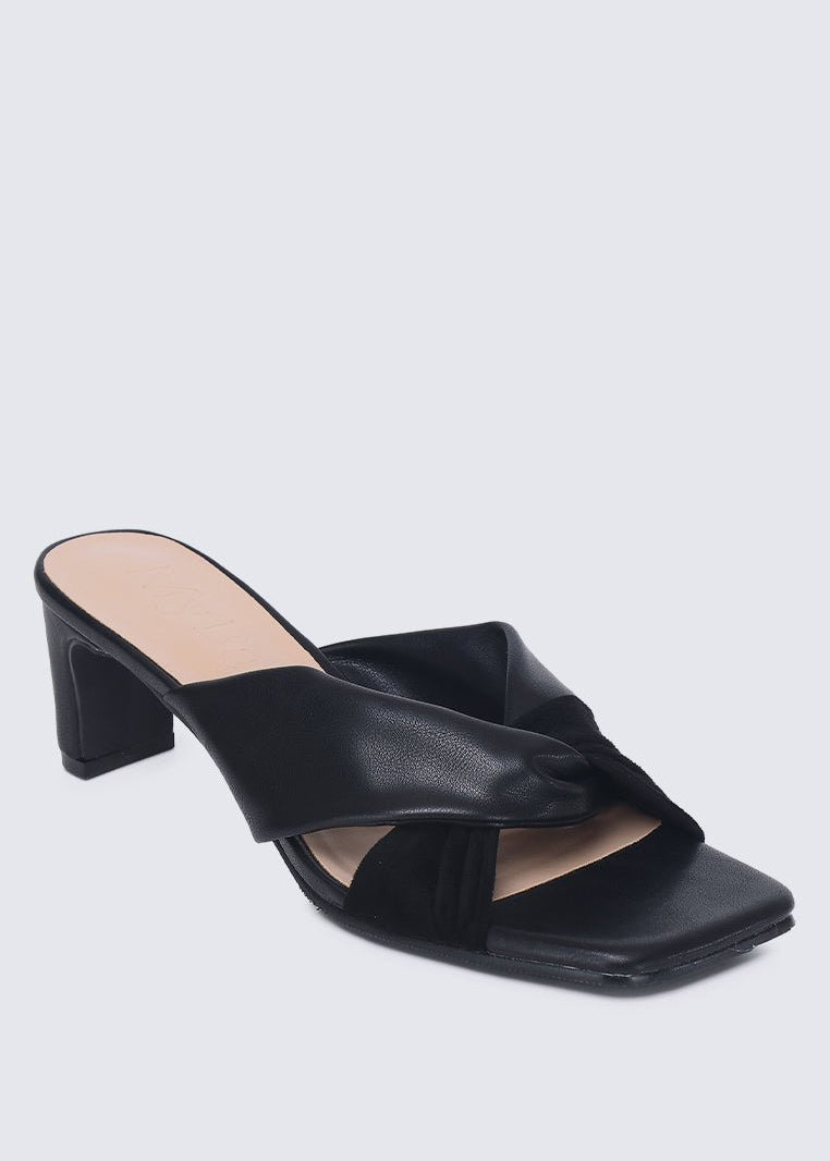 Tiramisu Comfy Heels In BlackHeels - myballerine