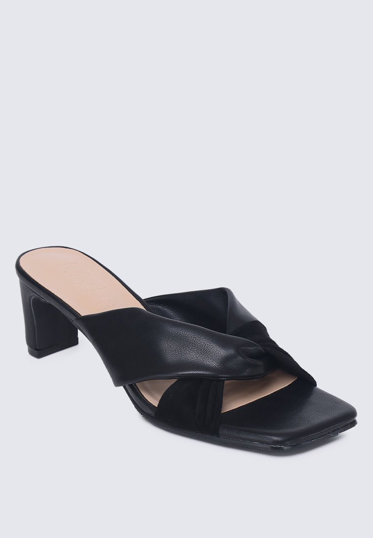 Tiramisu Comfy Heels In BlackHeels - myballerine