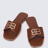 Toffee Comfy Sandals In BrownSandals - myballerine