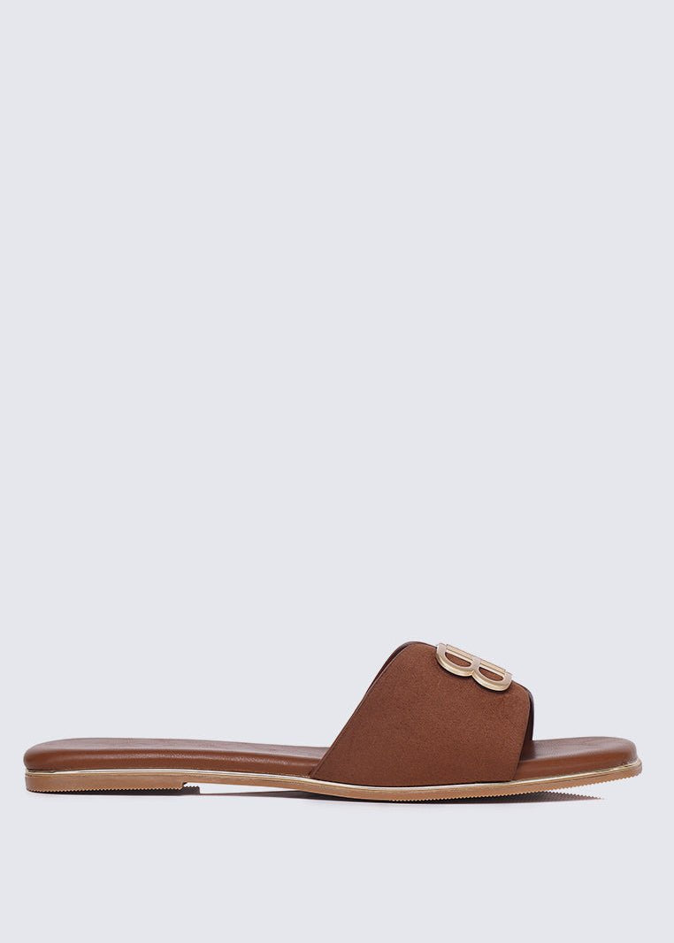 Toffee Comfy Sandals In BrownSandals - myballerine