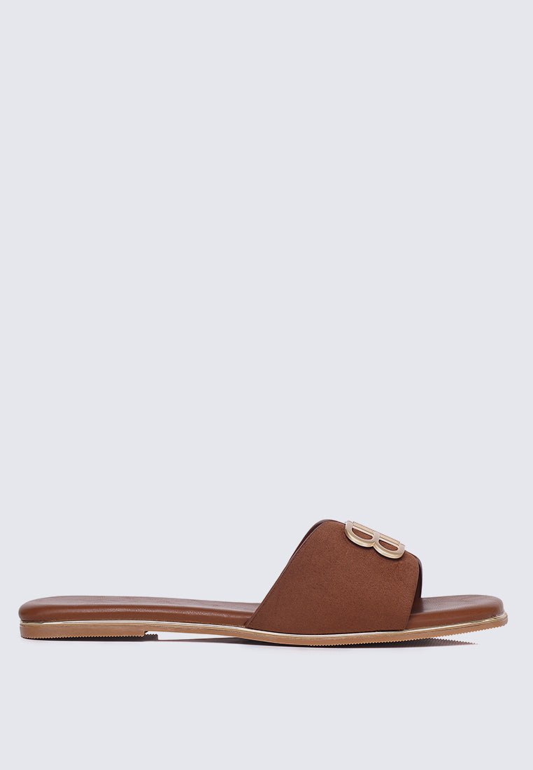 Toffee Comfy Sandals In BrownSandals - myballerine