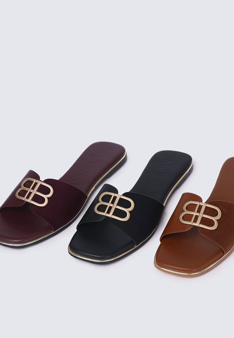 Toffee Comfy Sandals In BrownSandals - myballerine
