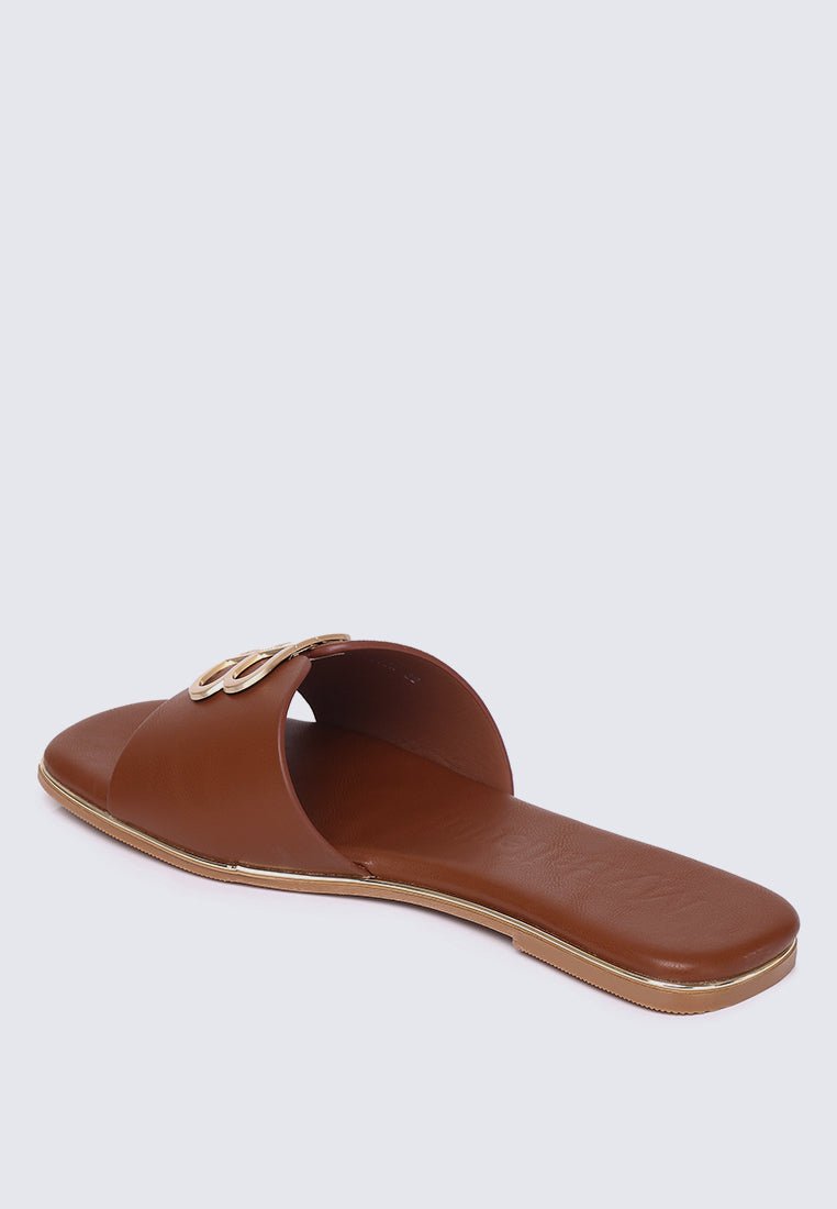 Toffee Comfy Sandals In BrownSandals - myballerine