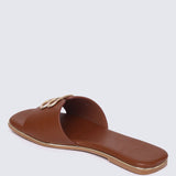 Toffee Comfy Sandals In BrownSandals - myballerine