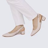 Valerie Comfy Heels In BeigeShoes - myballerine