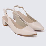 Valerie Comfy Heels In BeigeShoes - myballerine