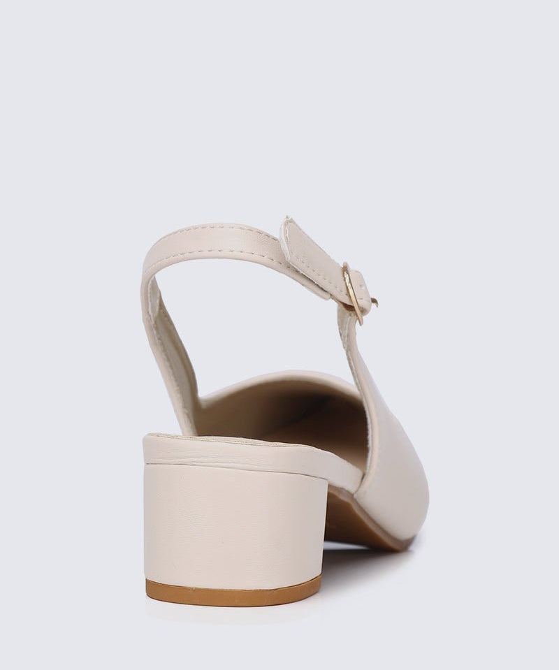 Valerie Comfy Heels In BeigeShoes - myballerine