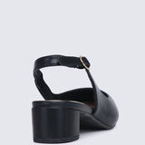 Valerie Comfy Heels In BlackShoes - myballerine