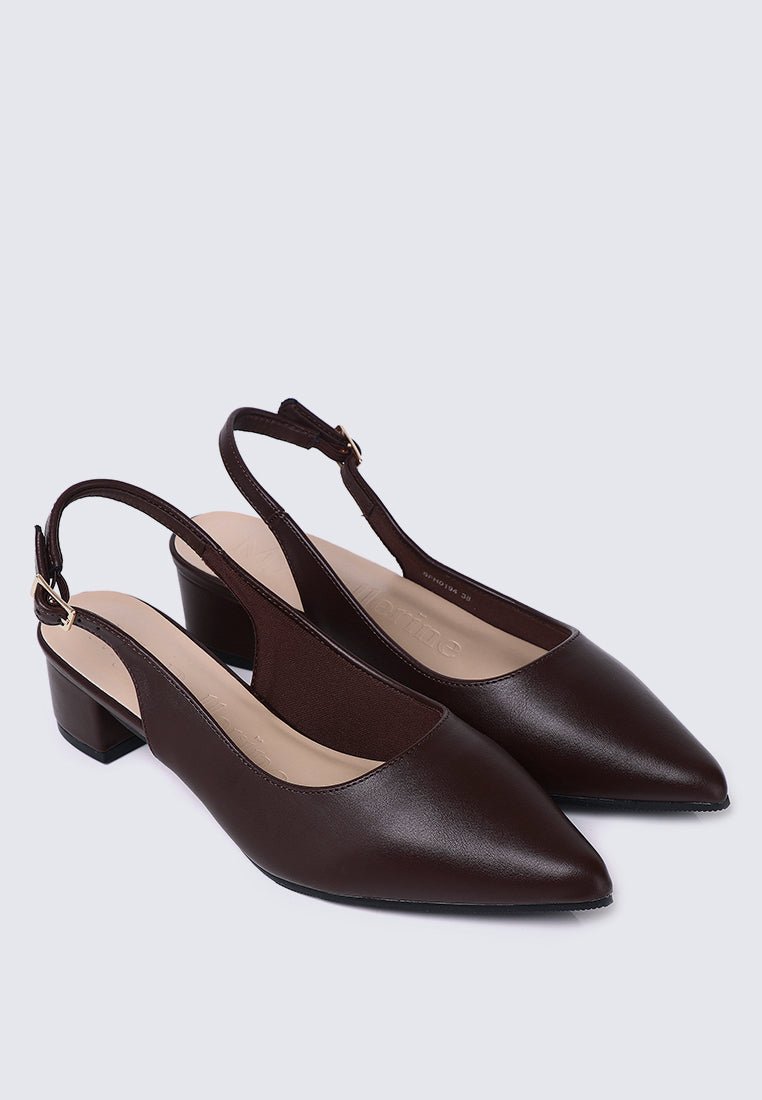 Valerie Comfy Heels In EspressoHeels - myballerine