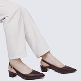 Valerie Comfy Heels In EspressoHeels - myballerine