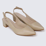 Valerie Comfy Heels In NudeShoes - myballerine